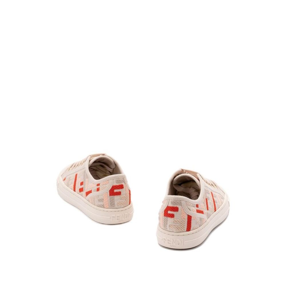 Fendi Women Domino Canvas Sneakers - Picture 3 of 5